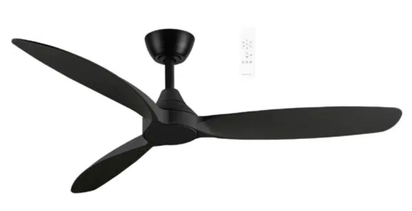 Martec Seaforth DC 1320mm 3 ABS Blade WIFI & Remote Control Ceiling Fan Only Matt Black