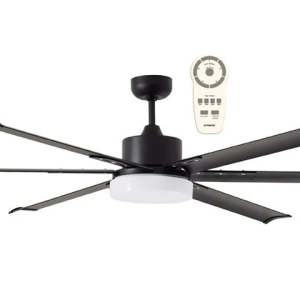 Martec DC Martec Albatross DC Remote Control Ceiling Fan Motor Only Pack with 24w Tricolour LED Light Matt Black