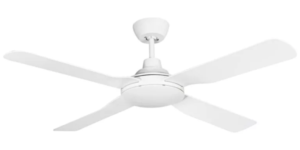 Martec Discovery II 1220mm 4 Blade ABS Ceiling Fan Only White