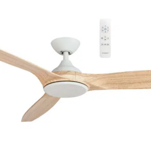 Martec Newport DC 1420mm 3 ABS Blade WIFI & Remote Control Ceiling Fan Only White/Oak