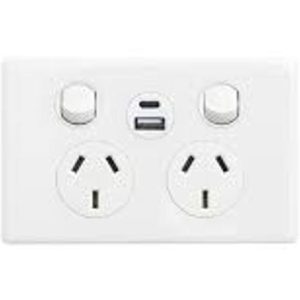NLS Double 10A with 2xUSB 3.1 outlet