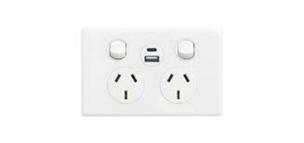 NLS Double 10A with 2xUSB 3.1 outlet