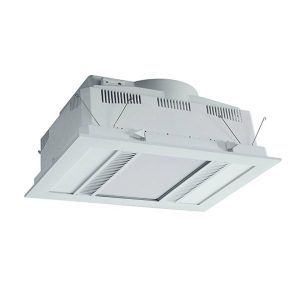 Martec Phoenix 1000w Halogen 3 in 1 Bathroom Heater & High Extraction Exhaust Fan with 2 Tricolour LED Light Panels White