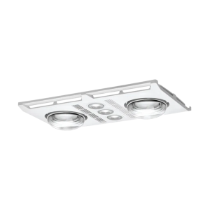 Martec Profile Plus DC 2 Heat 3 in 1 Bathroom Heater Exhaust Fan with LED Lights White
