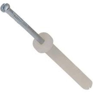 NLS Nylon anchors nail 6.5mm x 25mm Mushroom Head