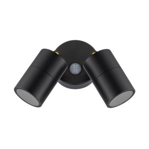 QZAO 26W Black 2 Light Aluminum Sensor light Tri Colour