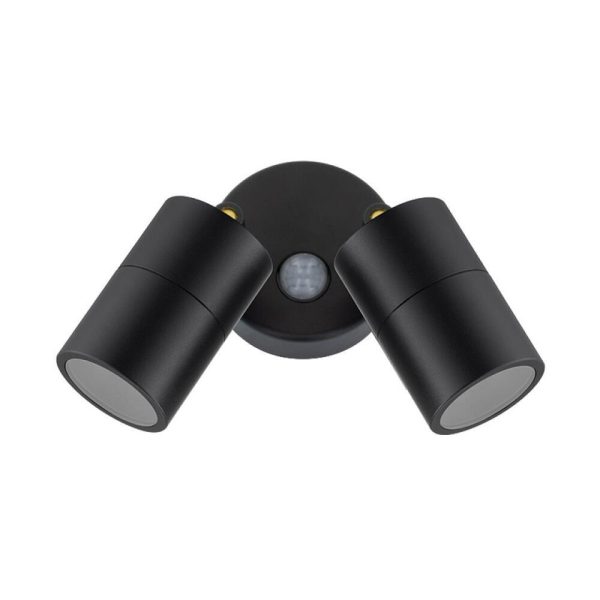 QZAO 26W Black 2 Light Aluminum Sensor light Tri Colour