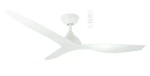 Martec Avoca DC 1320mm 3 ABS Blade WIFI & Remote Control Ceiling Fan Only Matt White