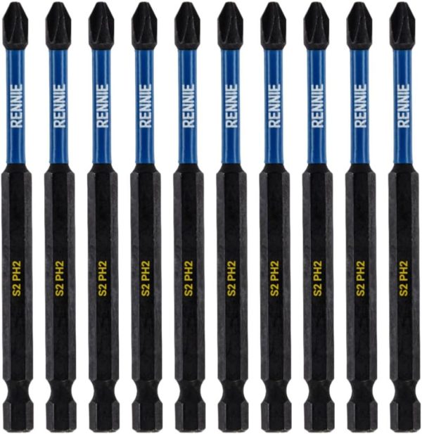 IMPACT Driver Bits PH2 Black Colour 100mm