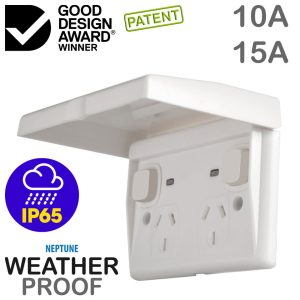 Transco IP65 DOUBLE POWER POINT WITH LID