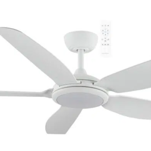 Martec Esprit DC 1320mm 5 ABS Blade WIFI & Remote Control Ceiling Fan with Variable Dim 20w CCT LED Light Matt White