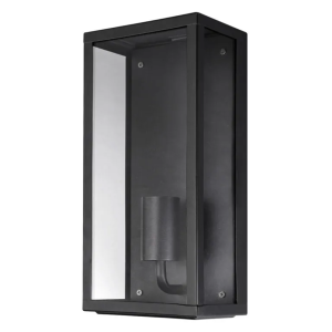 Martec Vancouver E27 Flush Wall Exterior Large Matt Black