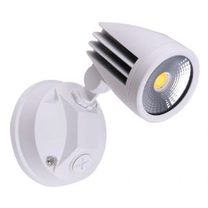 Martec Fortress II LED Flood Light Outdoor Single Spot 15w Tricolour White