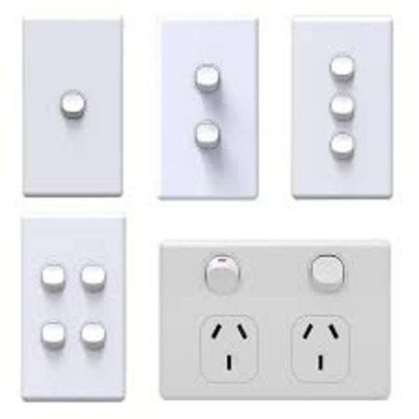 NLS 4 Gang Switch 10A 250V a.c.