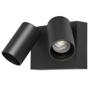 Martec Capri LED Double Spot 2 x 9W Tricolour IP65 Exterior Matt Black