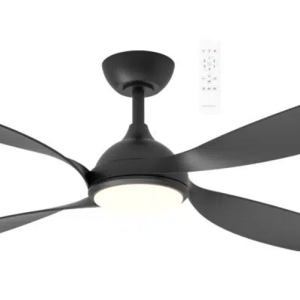 Martec Hampton DC 1320mm 4 ABS Blade WIFI & Remote Control Ceiling Fan with Variable Dim 18w CCT LED Light Matt Black