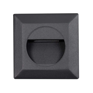 Martec Quattro 3W LED Tricolour IP54 Reccessed Step Light Matt Black