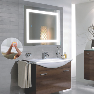 QZAO Wide Stripe LED Mirror 600mmx800mm