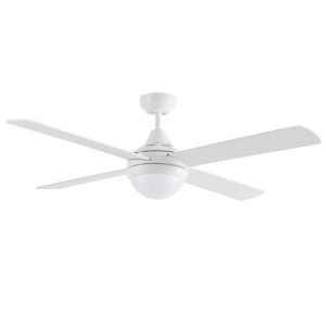 Martec Link 1220mm 4 Blade Ceiling Fan & Light 2 x E27 White