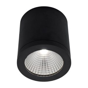 Martec Kobi 10W Tricolour LED Surface Mounted Downlight Matt Black