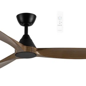 Martec Seaforth DC 1320mm 3 ABS Blade WIFI & Remote Control Ceiling Fan Only Matt Black/Teak