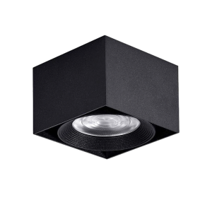 3A Led square surface mounted light blk
