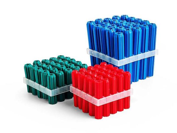 Lexem WALL PLUG RED 6X25MM  200 PCS/JAR
