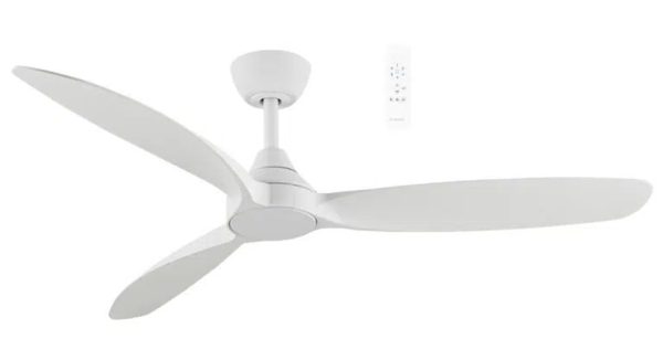 Martec Seaforth DC 1320mm 3 ABS Blade WIFI & Remote Control Ceiling Fan Only Matt White