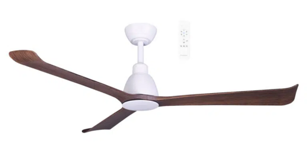 Martec Polo DC 1320mm 3 ABS Blade WIFI & Remote Control Ceiling Fan Only Matt White/Walnut