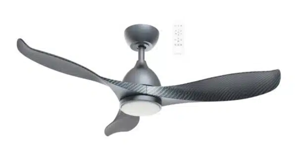 Martec Scorpion DC 1320mm 3 ABS Blade WIFI & Remote Control Ceiling Fan with Variable Dim 20w CCT LED Light Graphite/Carbon blades